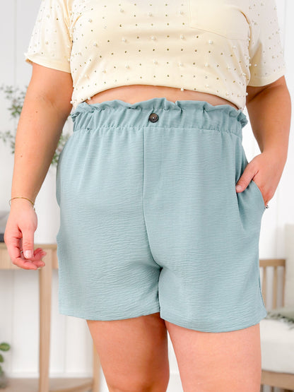 Plus/Reg Solid Elastic Waistband Shorts With Pockets (Multiple Colors)